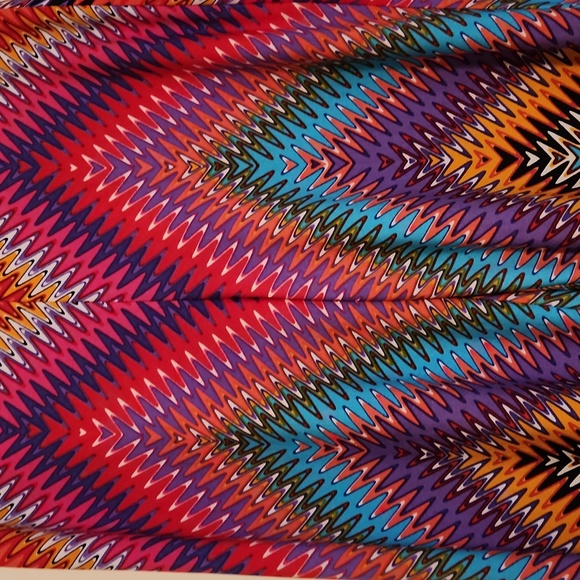 Vintage Kelly & Diane rainbow zigzag stripe stretchy pant - Picture 4 of 6